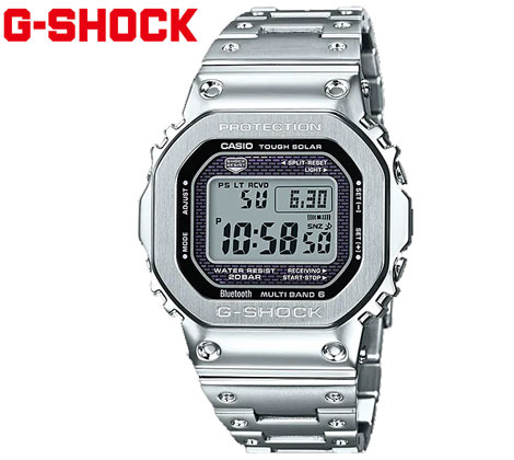 CASIO G-SHOCK GMW-B5000D-1JF カシオ 腕時計 メンズ シルバーカラー フルメタル デジタルソーラー電波 スマートフォンリンク